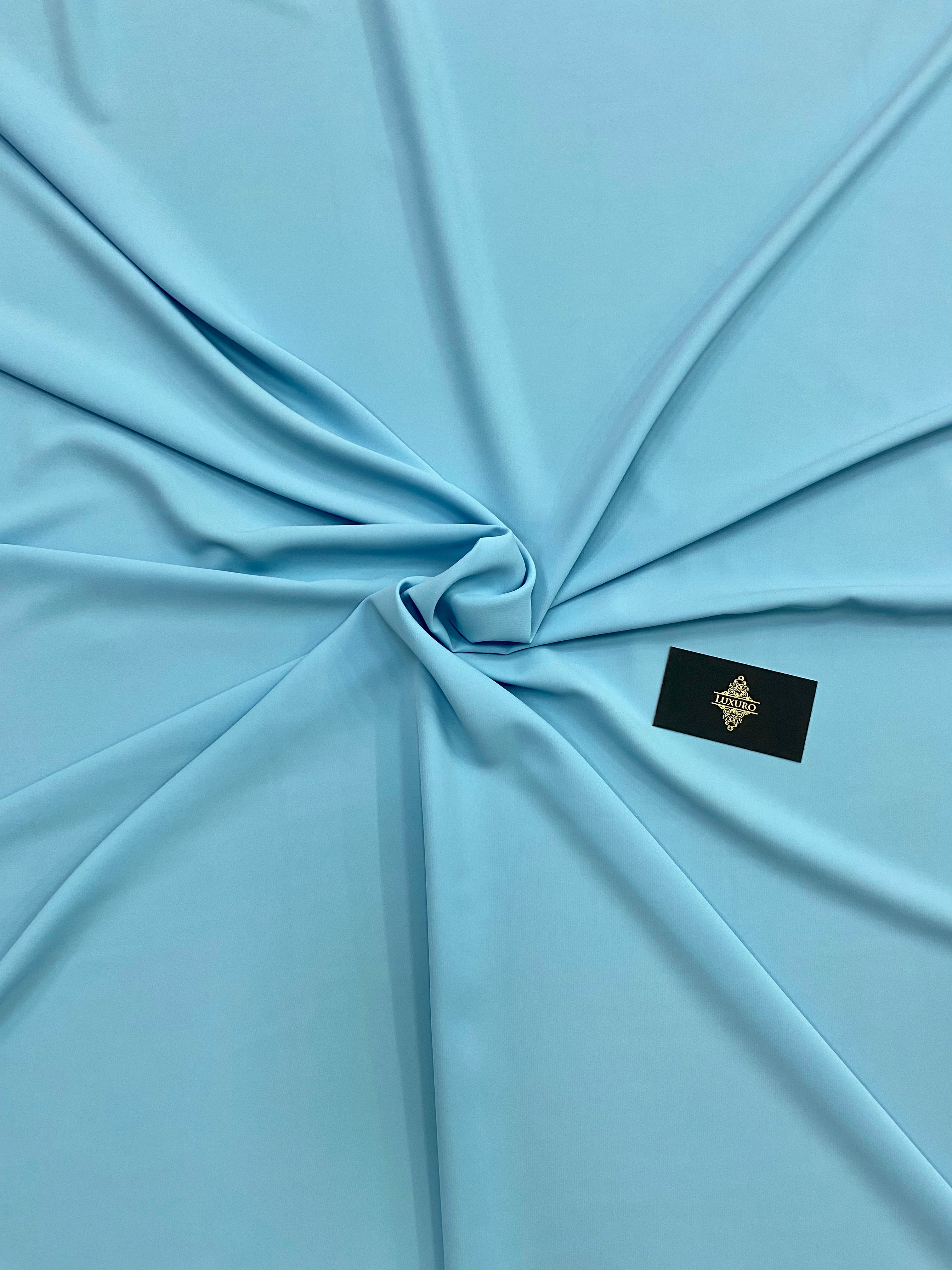 Triplu Voal Elastic Baby Blue