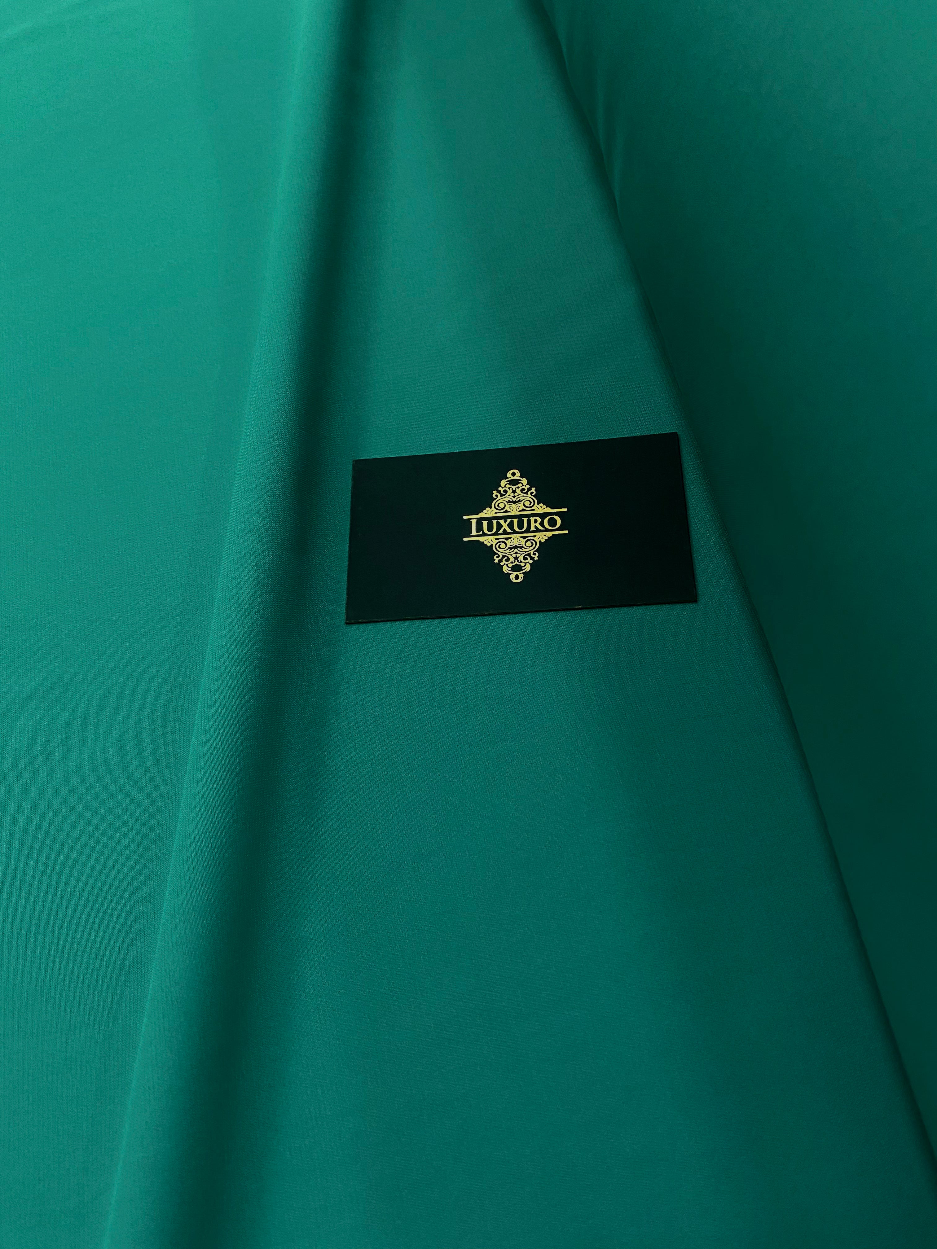 Triplu Voal Elastic Verde Marin