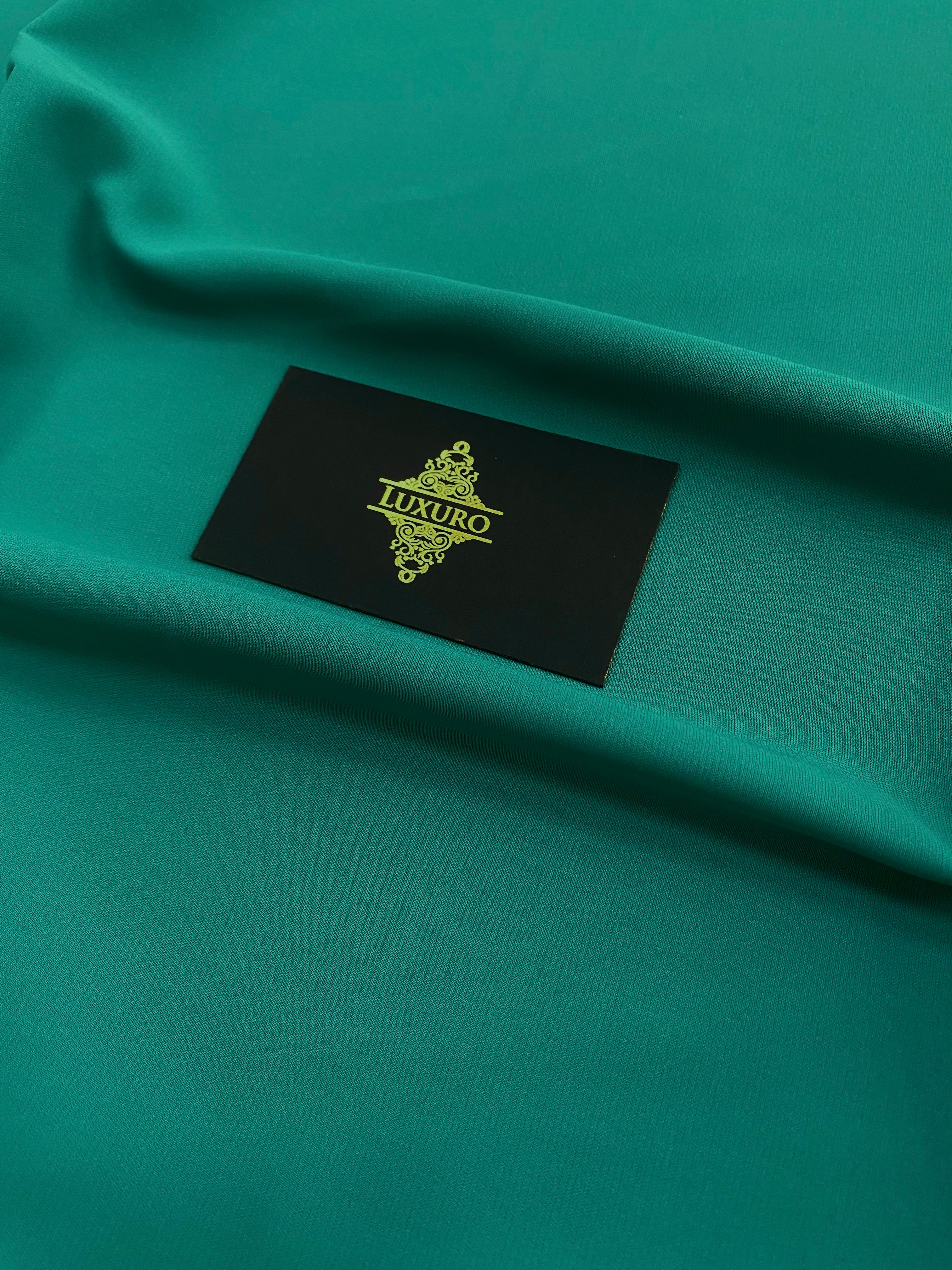 Triplu Voal Elastic Verde Marin