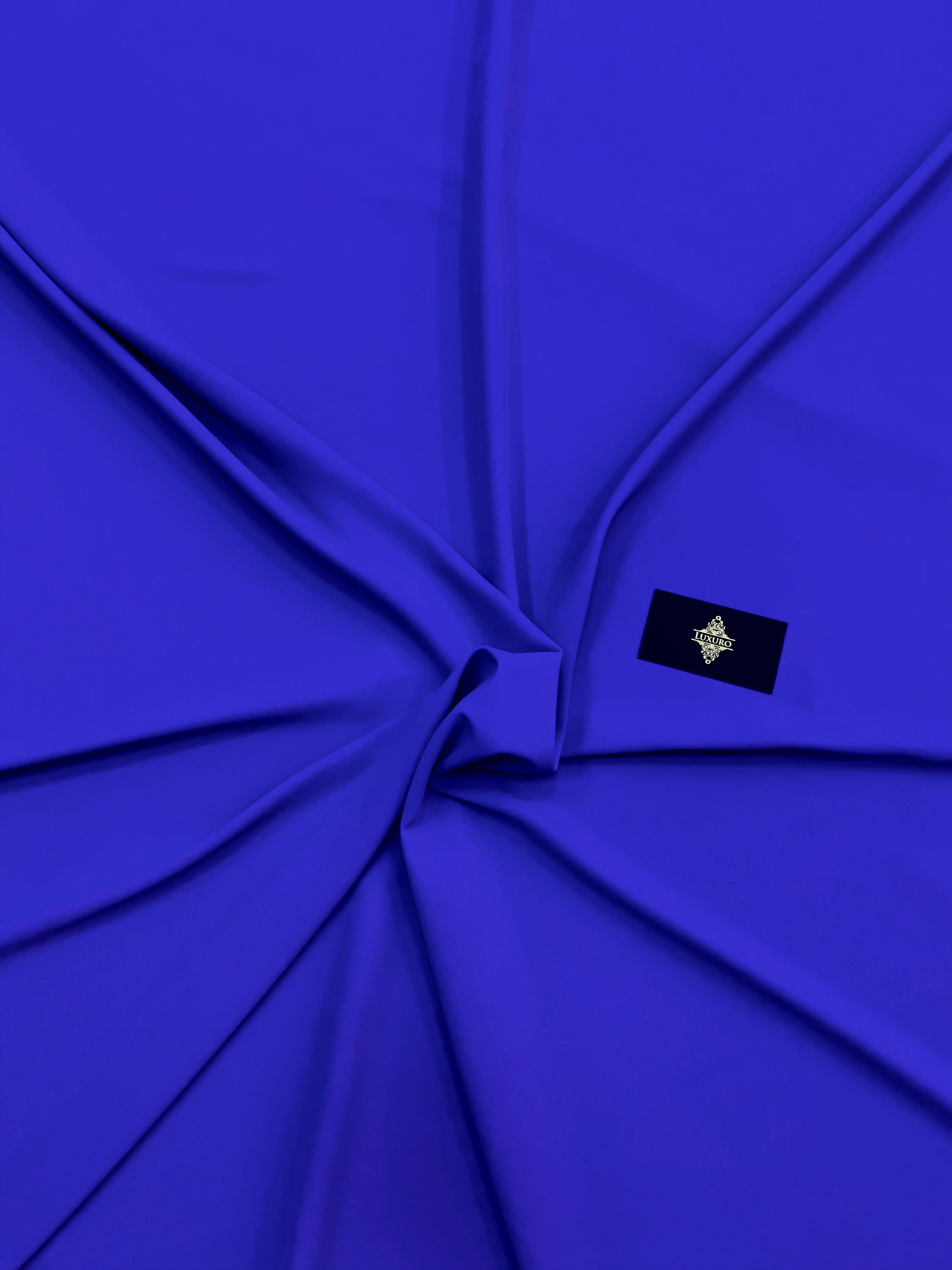 Triplu Voal Elastic Albastru Royal