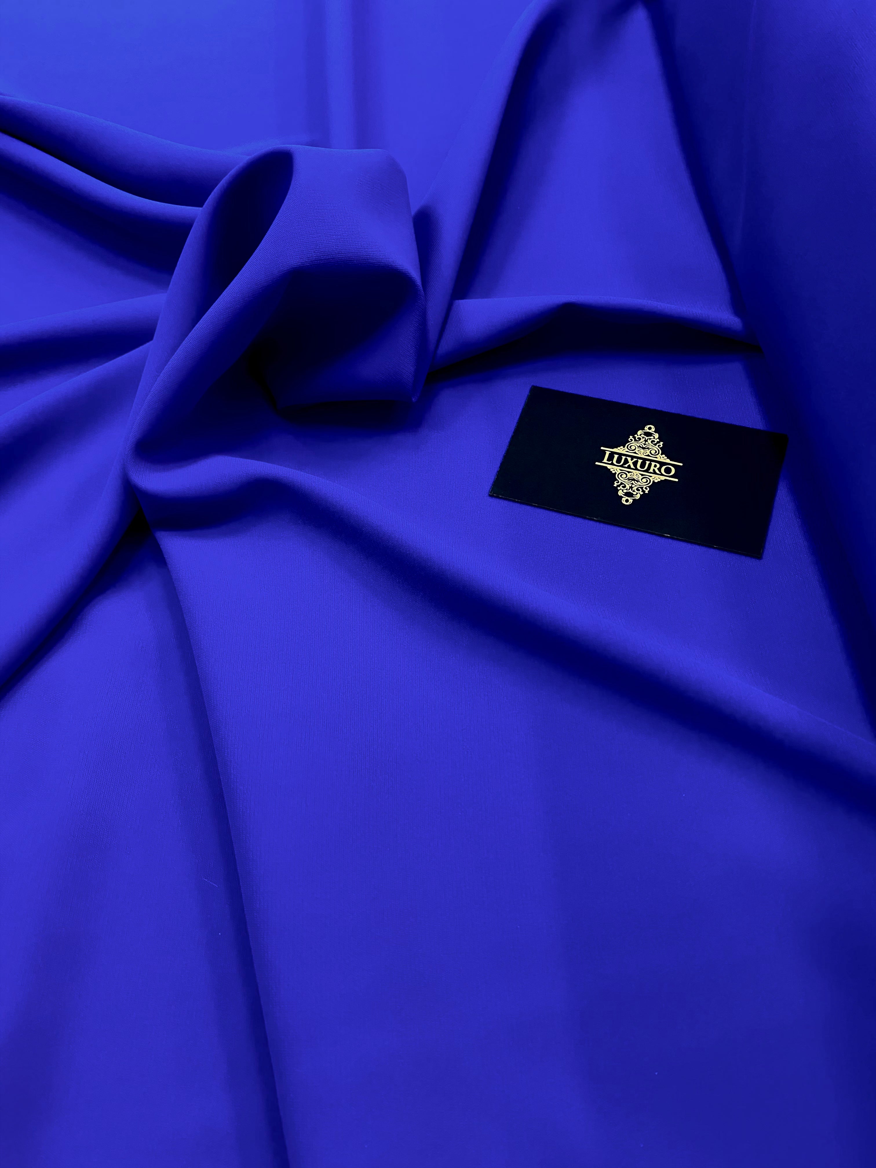 Triplu Voal Elastic Albastru Royal