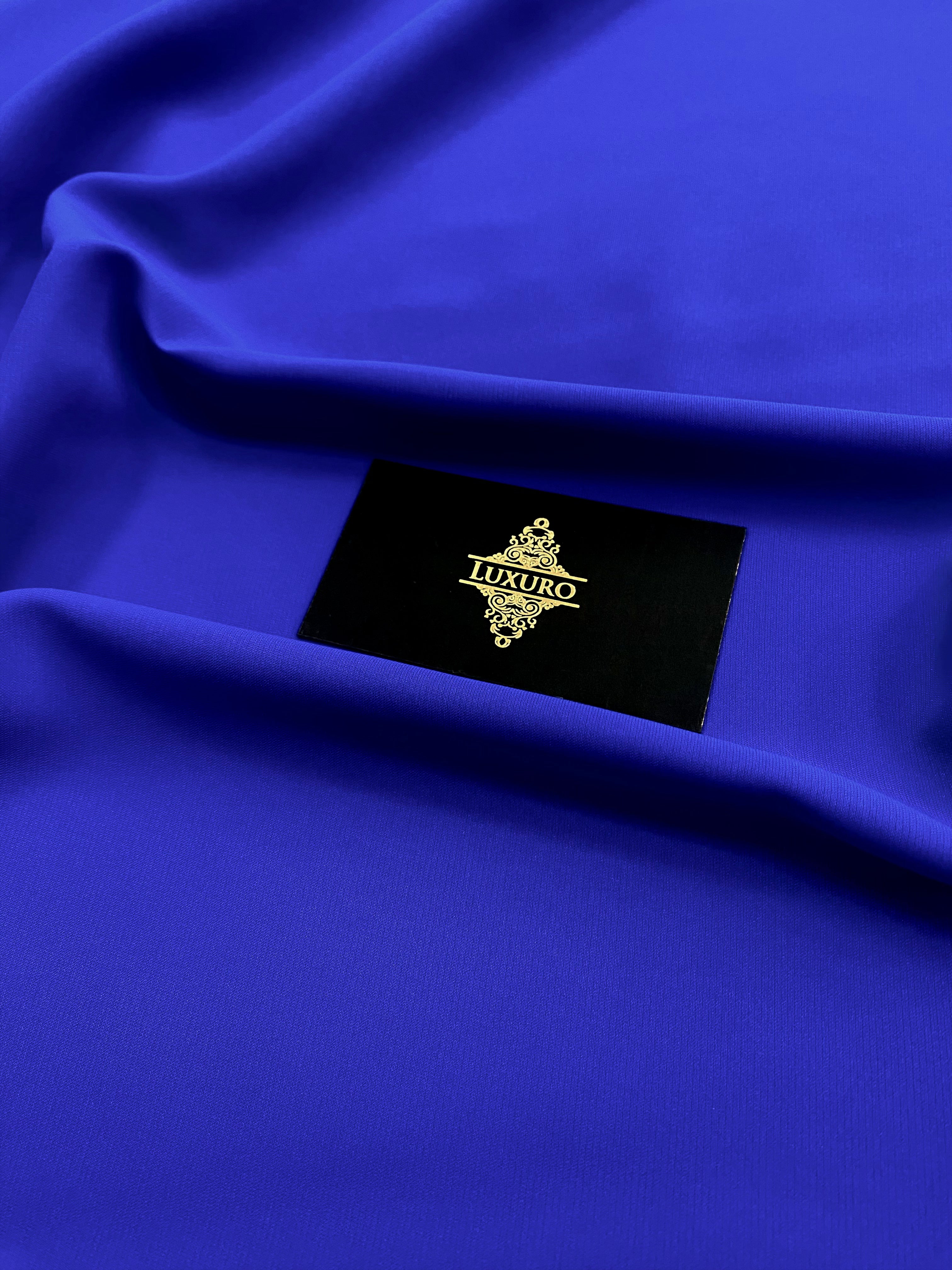 Triplu Voal Elastic Albastru Royal