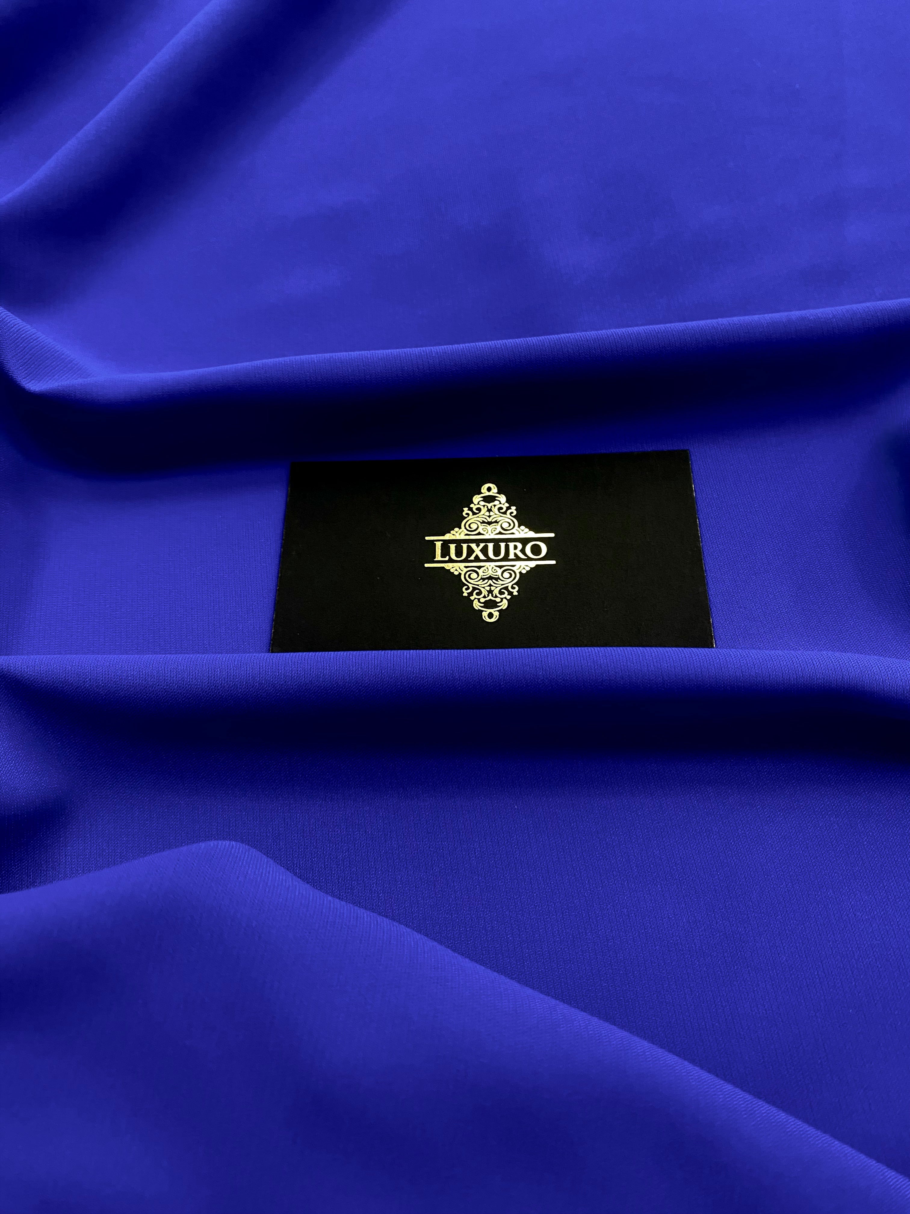 Triplu Voal Elastic Albastru Royal