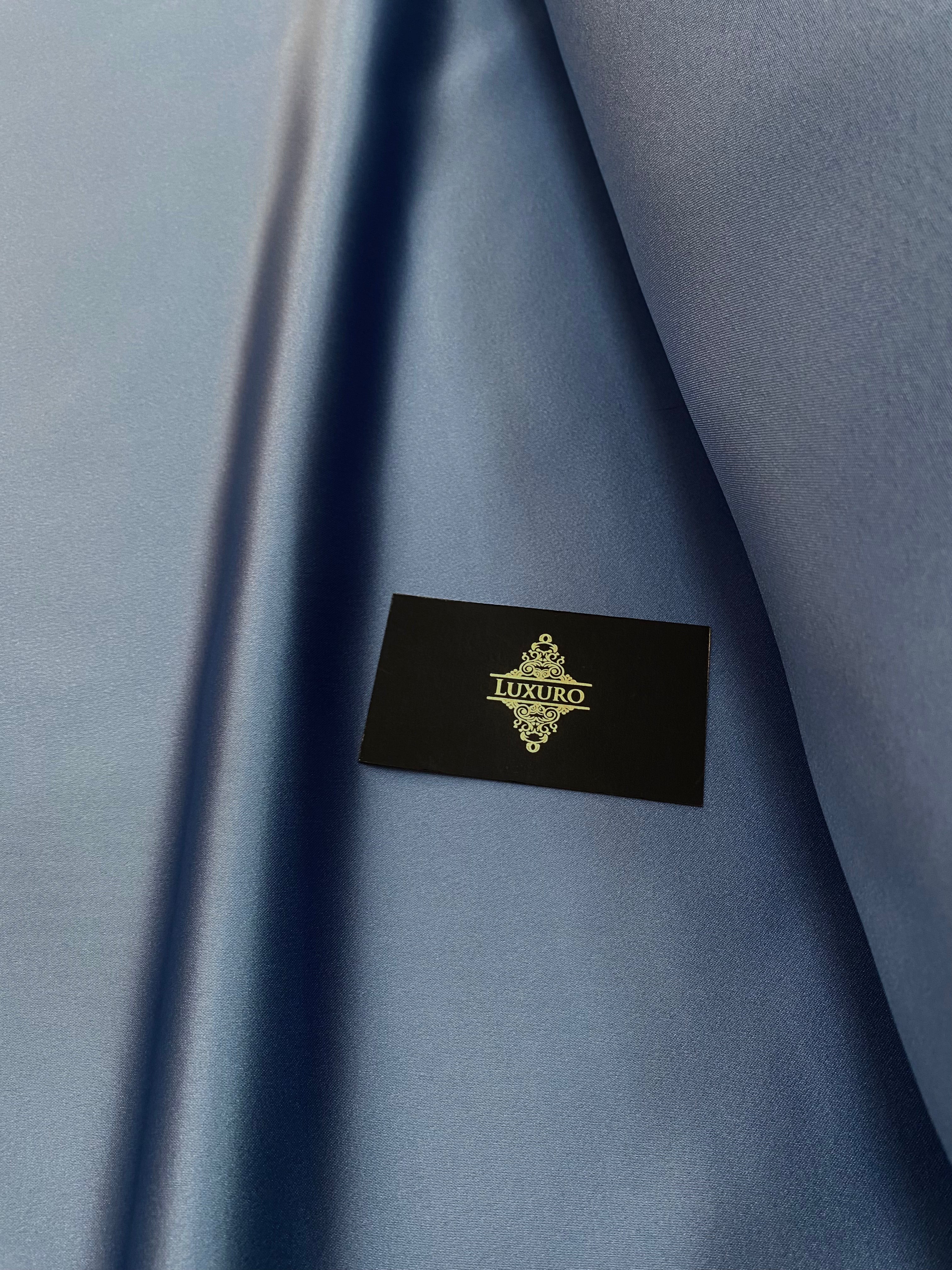 Tafta Fixa Premium Sidefata Albastru Prafuit