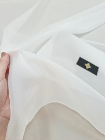 Organza gyöngyház elefántcsont - 3 m szélesség