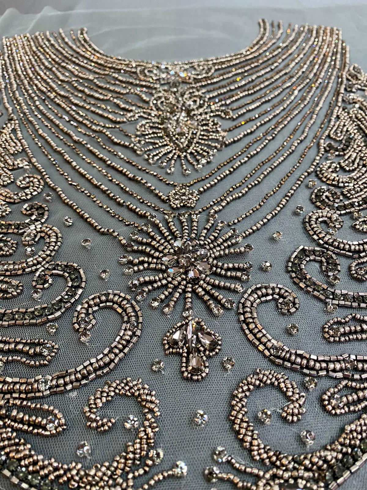 Antracit szürke Haute Couture panel