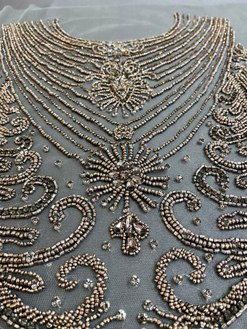 Antracit szürke Haute Couture panel