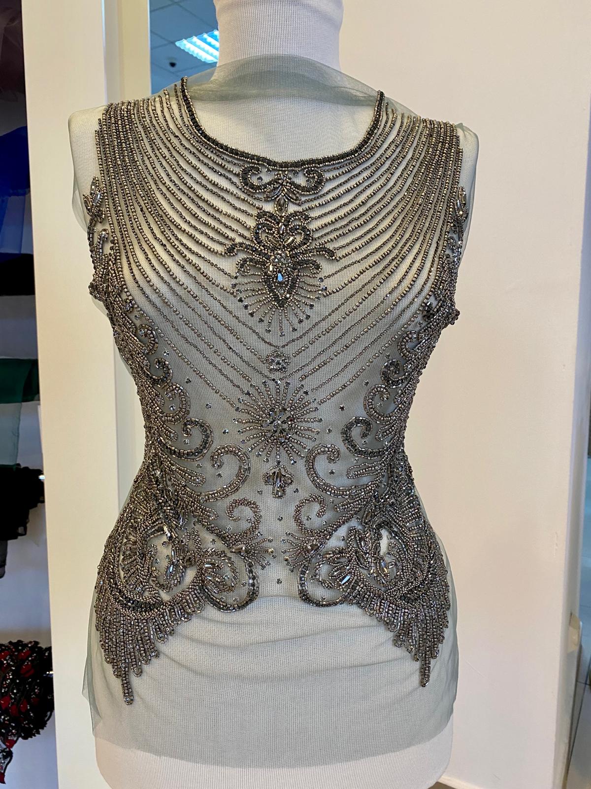 Antracit szürke Haute Couture panel