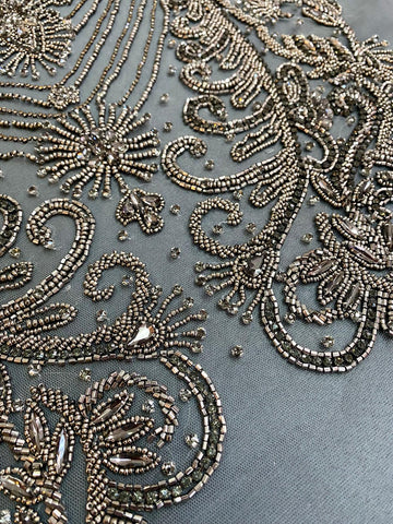 Antracit szürke Haute Couture panel