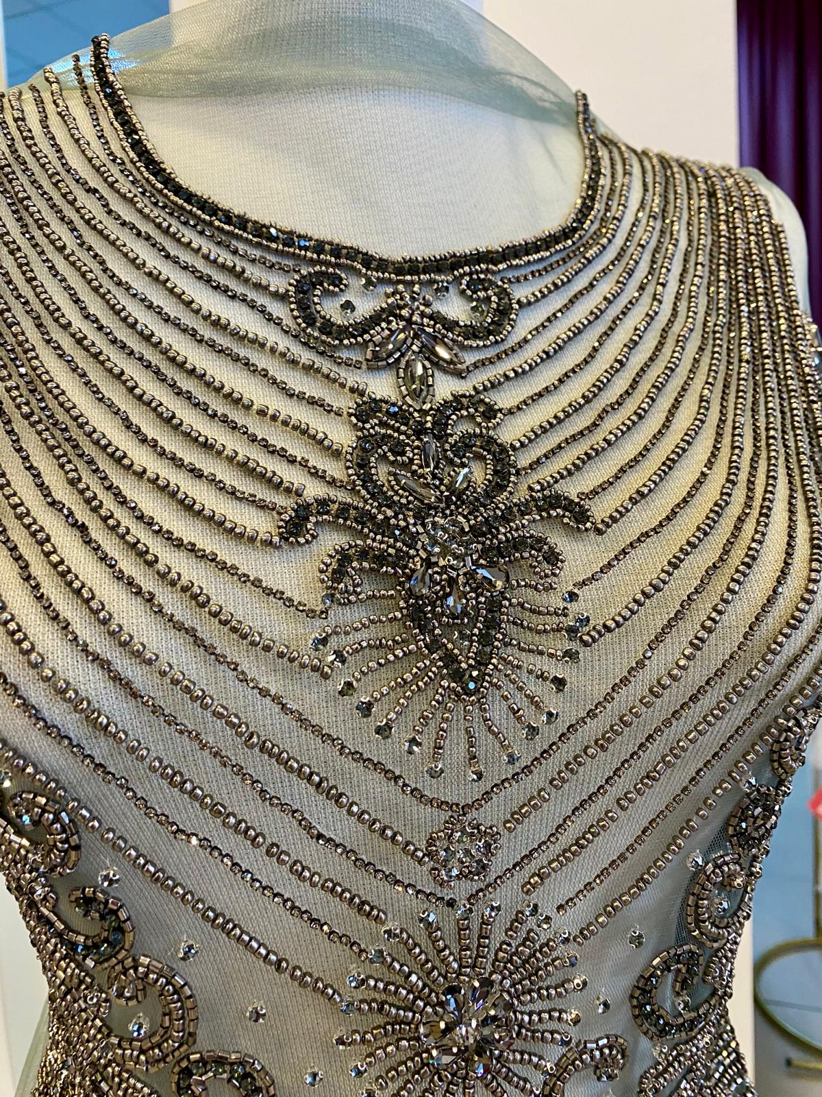 Antracit szürke Haute Couture panel