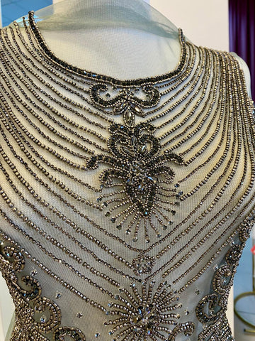 Antracit szürke Haute Couture panel