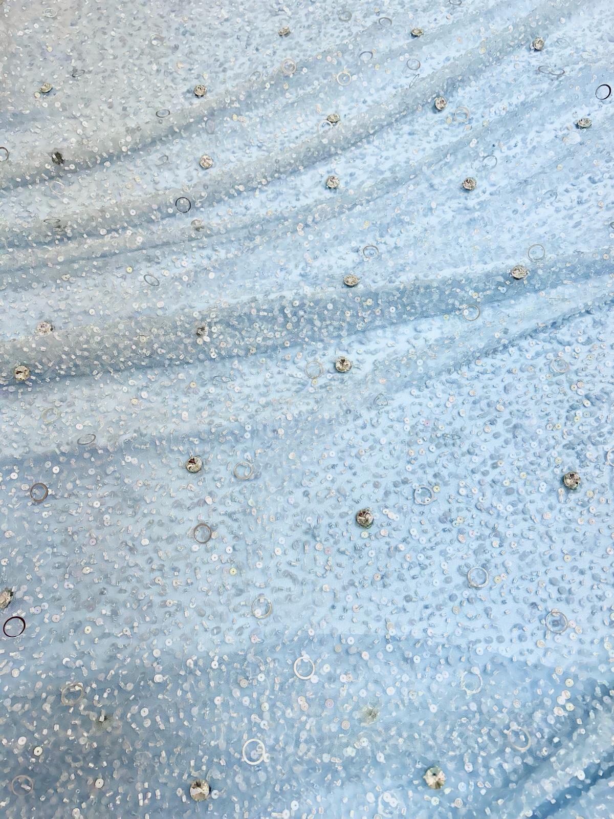 Dantela Baby Blue Haute Couture