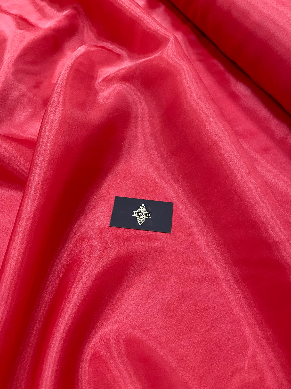 Organza Gyöngyházvörös Élénk - 3 m Szélesség