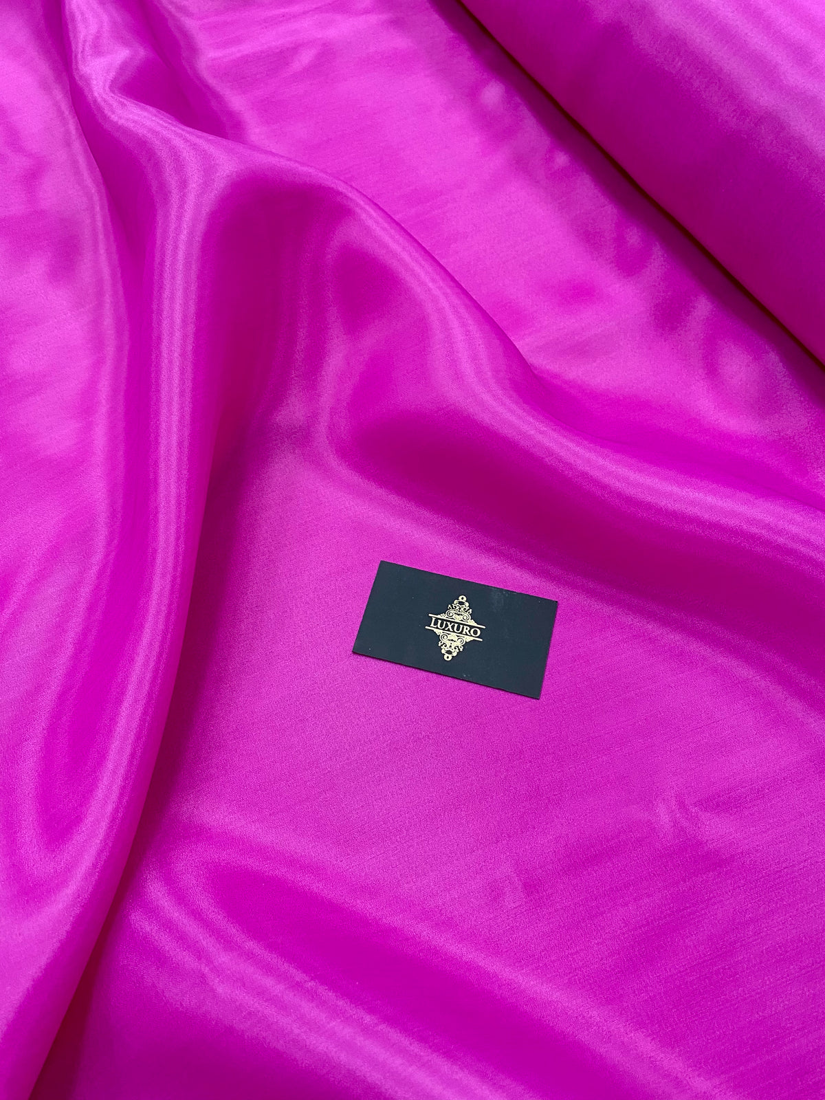 Organza gyöngyházfényű fukszia - 3 m széles