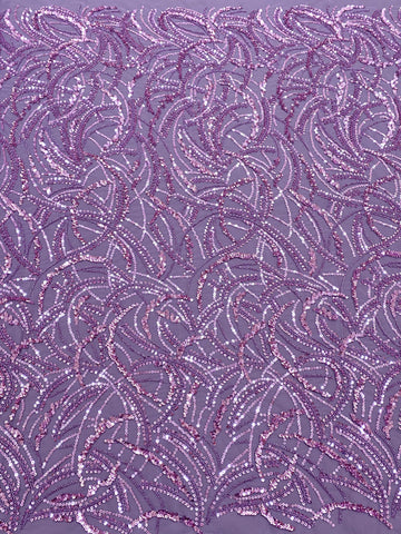 Dantela Couture Por, Lineáris és Levélmintás, Gyöngyökkel és Flitterekkel