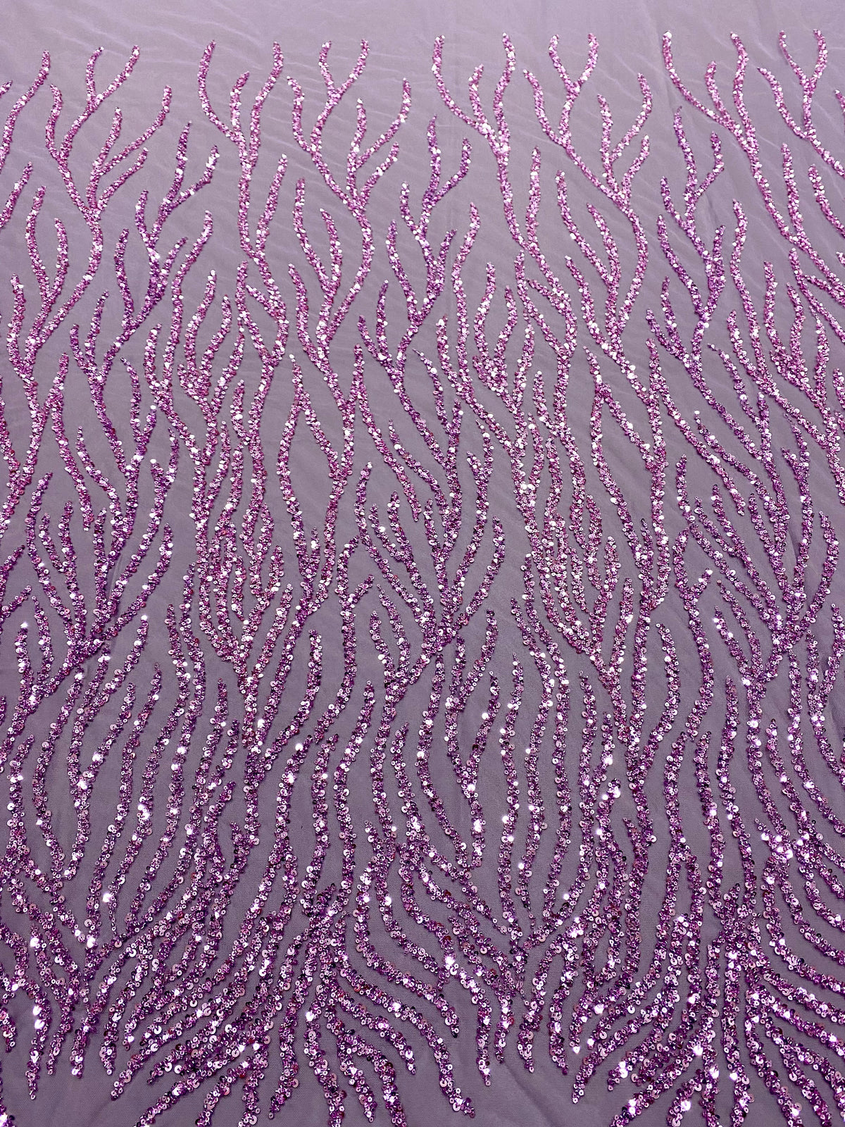 Dantela Couture Pudra cu Siraguri, cu Margele si Paiete