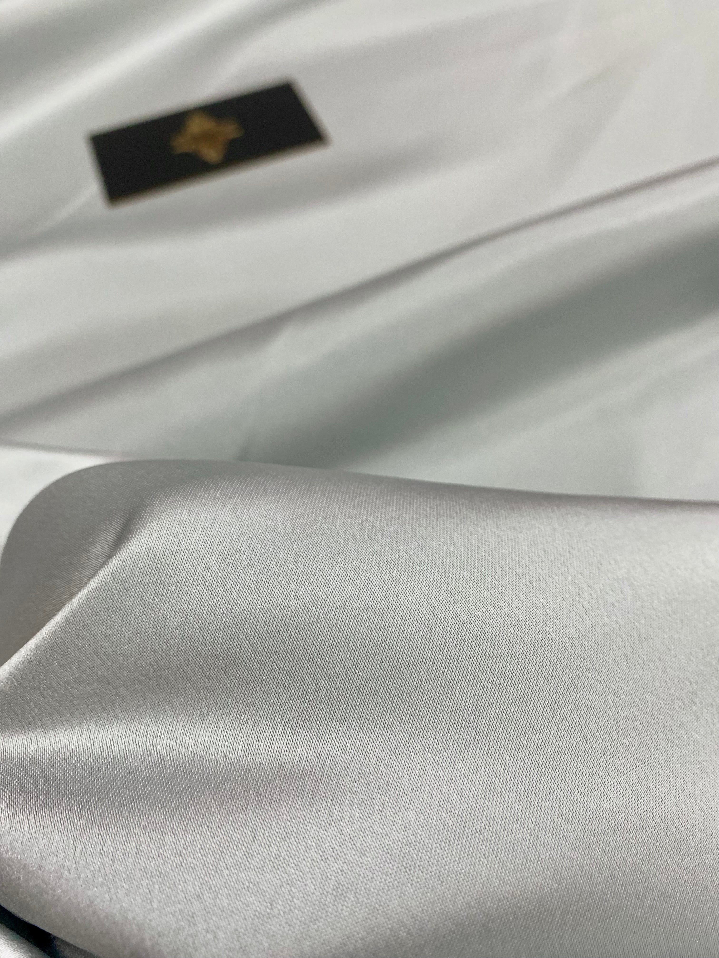 Tafta Fixa Premium Sidefata Argintie