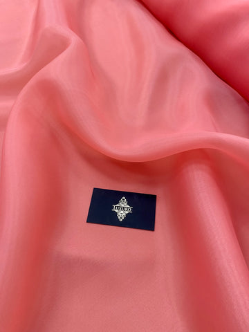 Organza Korallszínű Gyöngyházfényű - 3 m Szélesség