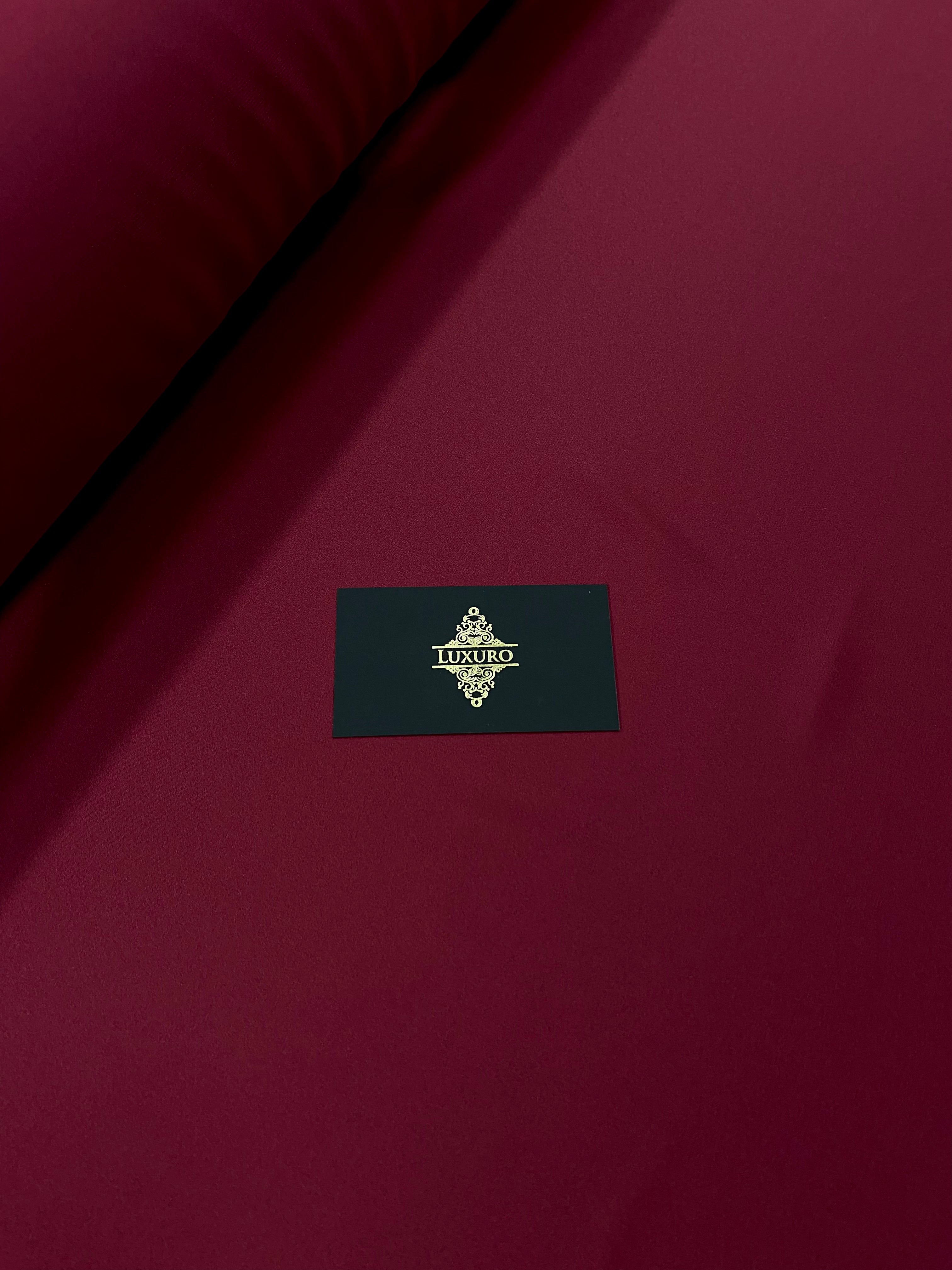 Szatén Rugalmas Selymes Prémium Bordeaux