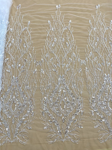 Dantela Couture Diamond Geometriai Modell, Gyöngyökkel és Flitterekkel
