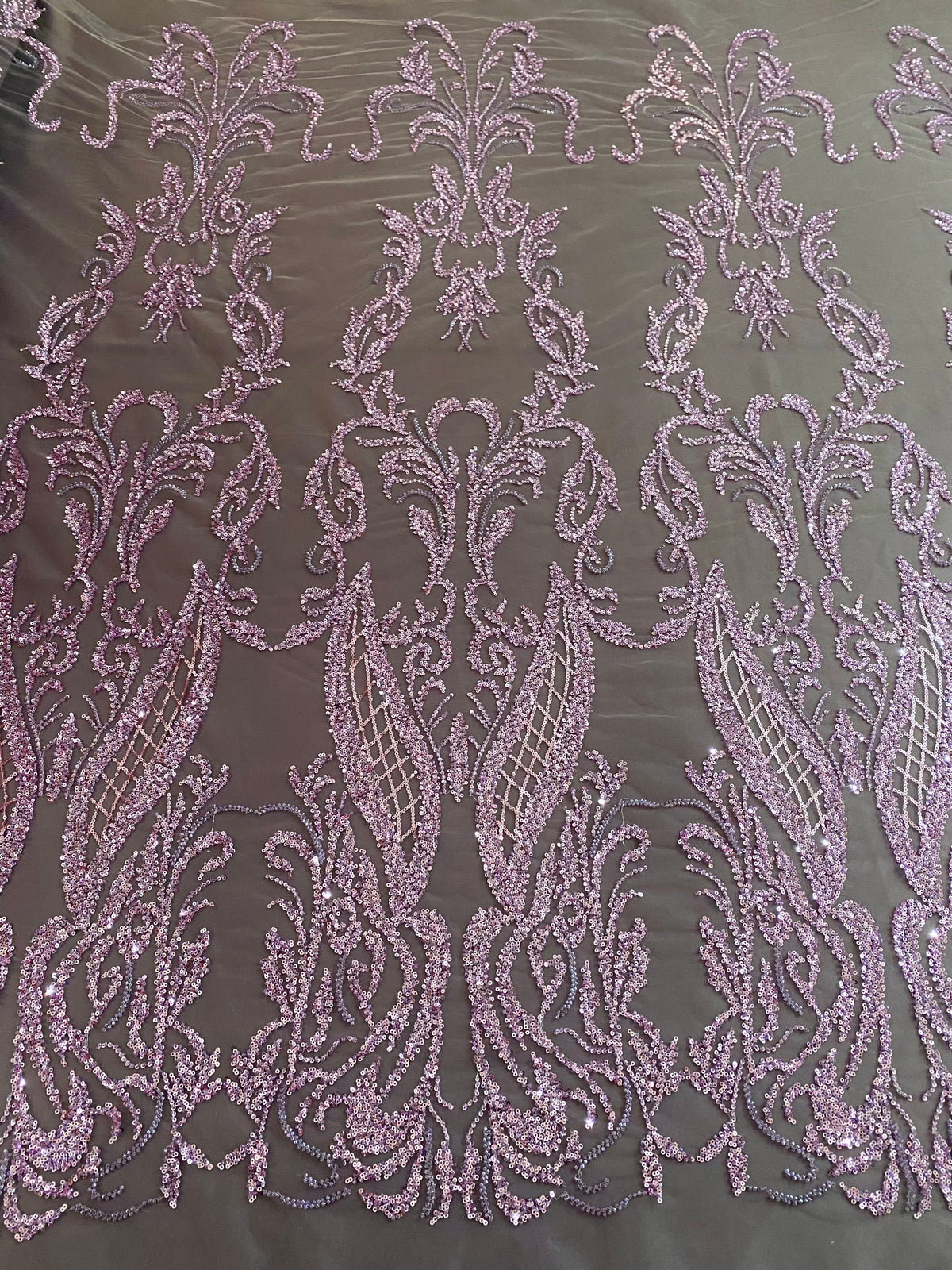 Dantela Couture Geometriai Mintás Por, Gyöngyökkel és Flitterekkel
