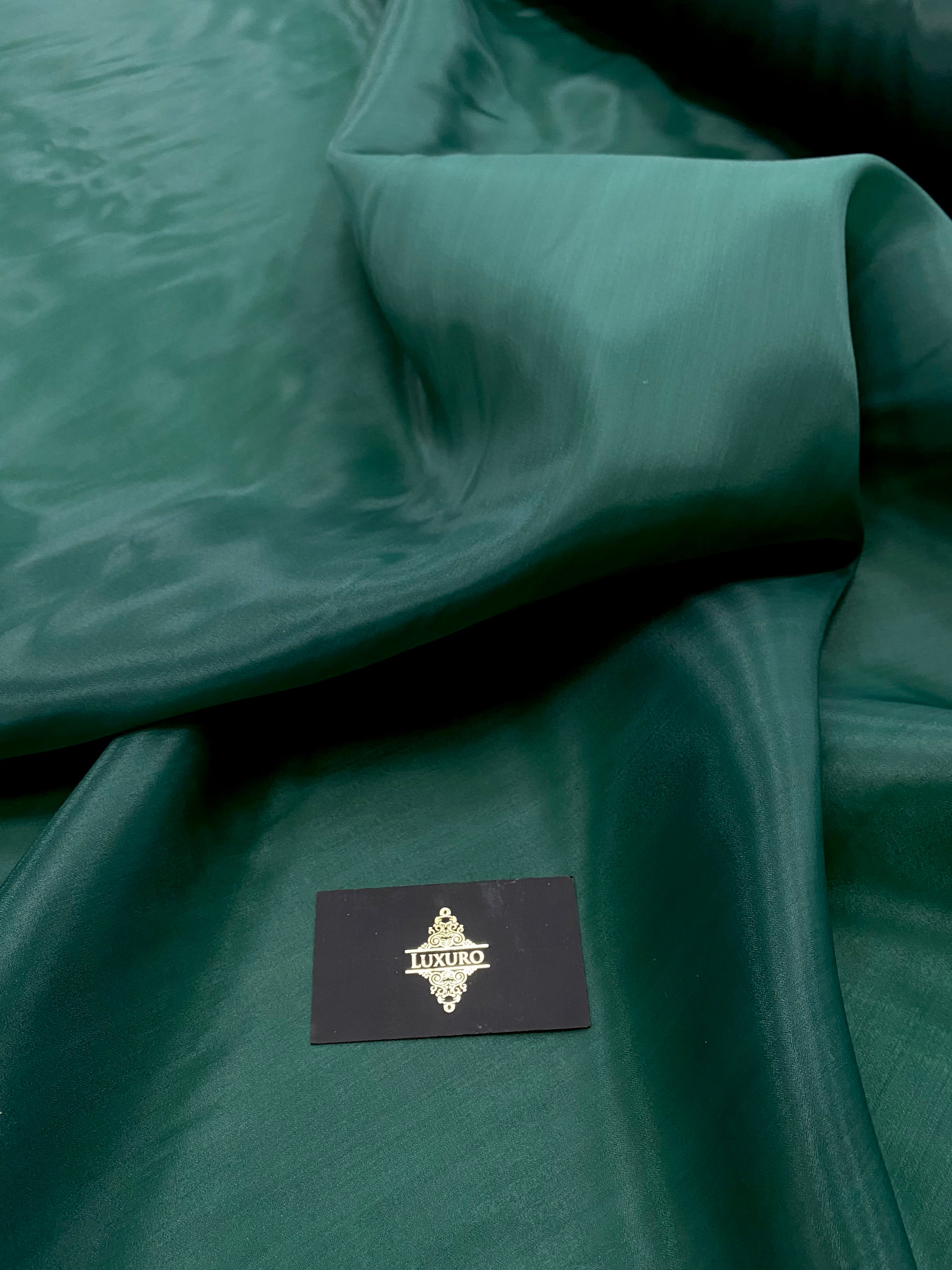 Organza Sidefata Verde Smarald -  3 m Latime