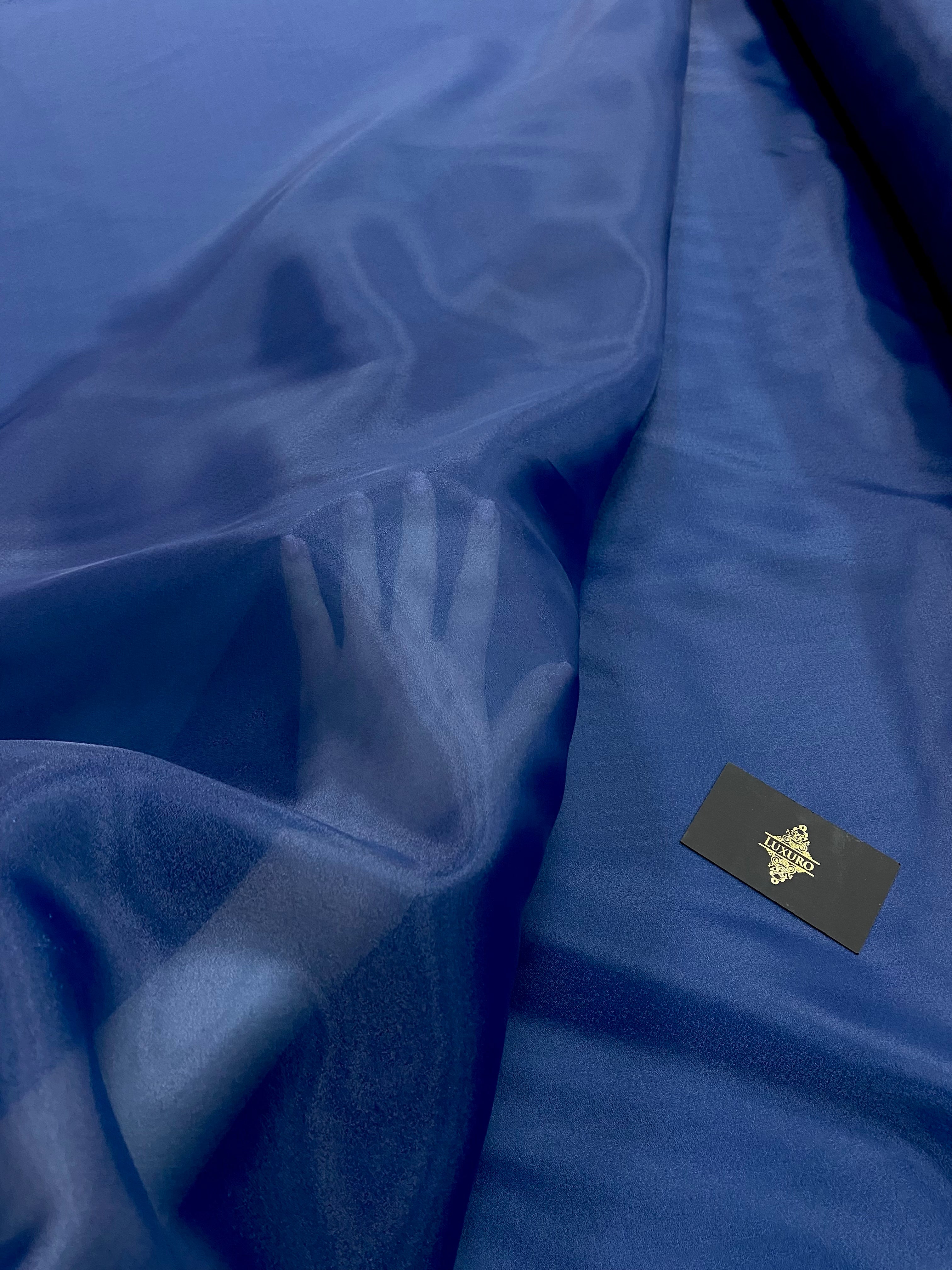 Organza Sidefata Bleumarin -  3 m Latime