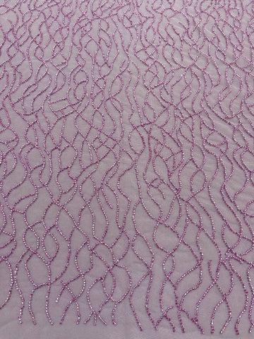 Dantela Couture Pudra cu Siraguri din Margele