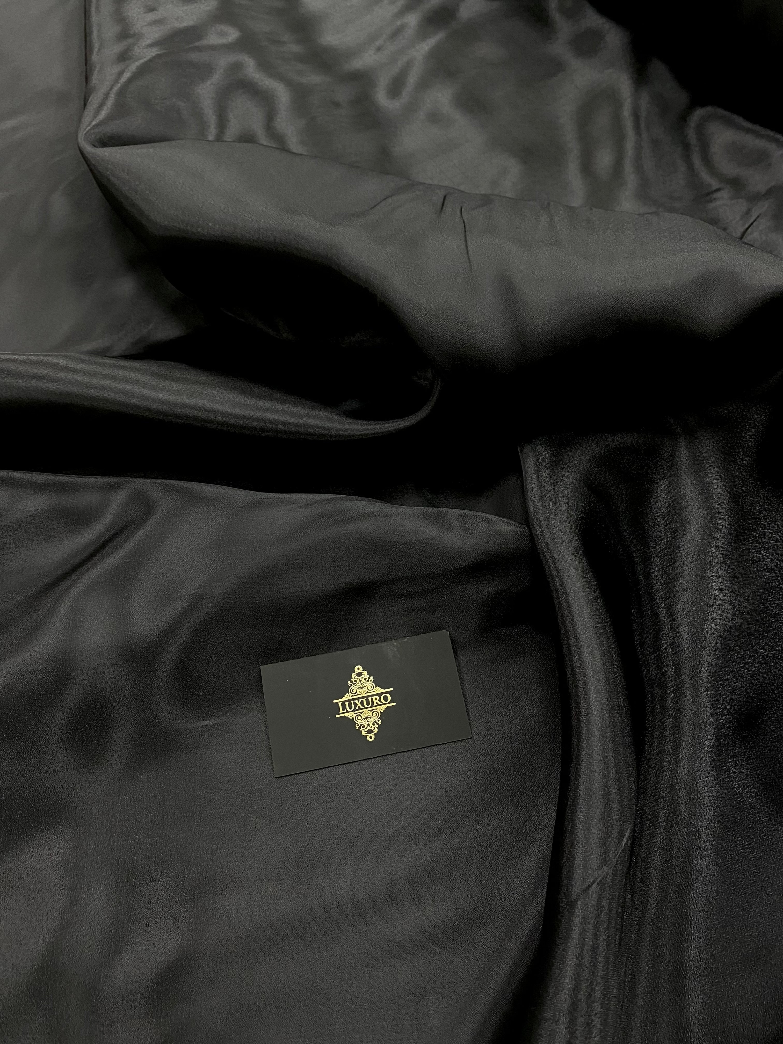 Organza Sidefata Neagra -  3 m Latime