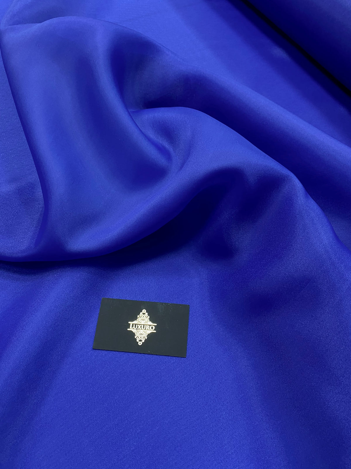 Organza gyöngyházkék királykék - 3 m szélesség