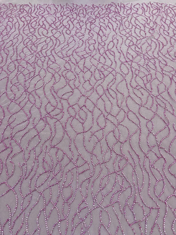 Dantela Couture Pudra cu Siraguri din Margele