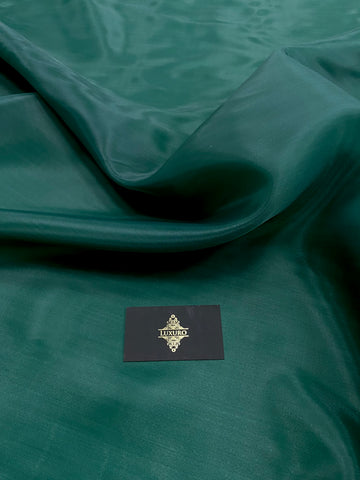 Organza Sidefata Verde Smarald -  3 m Latime