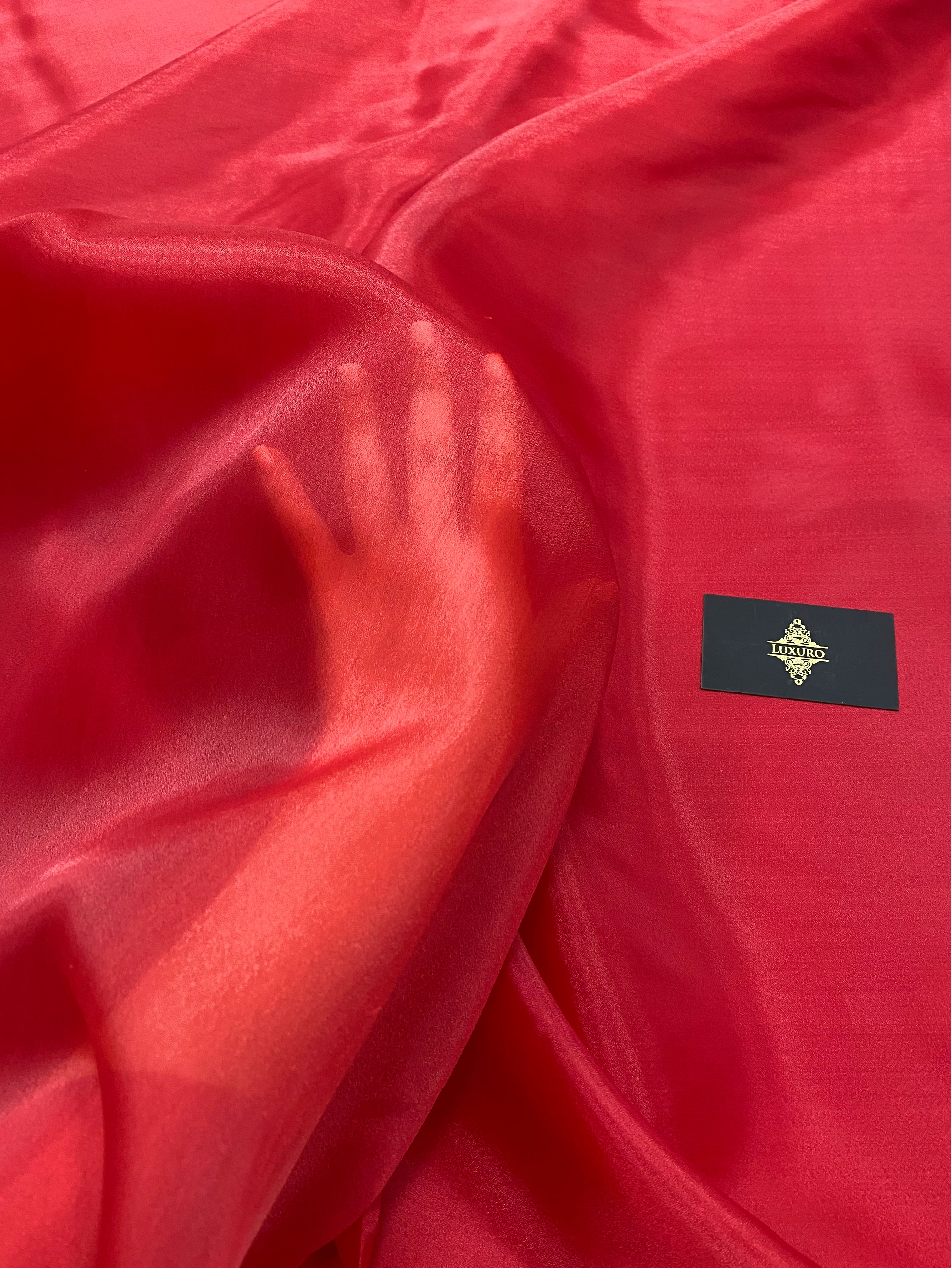 Organza Gyöngyházvörös Élénk - 3 m Szélesség