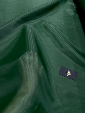 Sötétzöld gyöngyház organza - 3 m szélesség