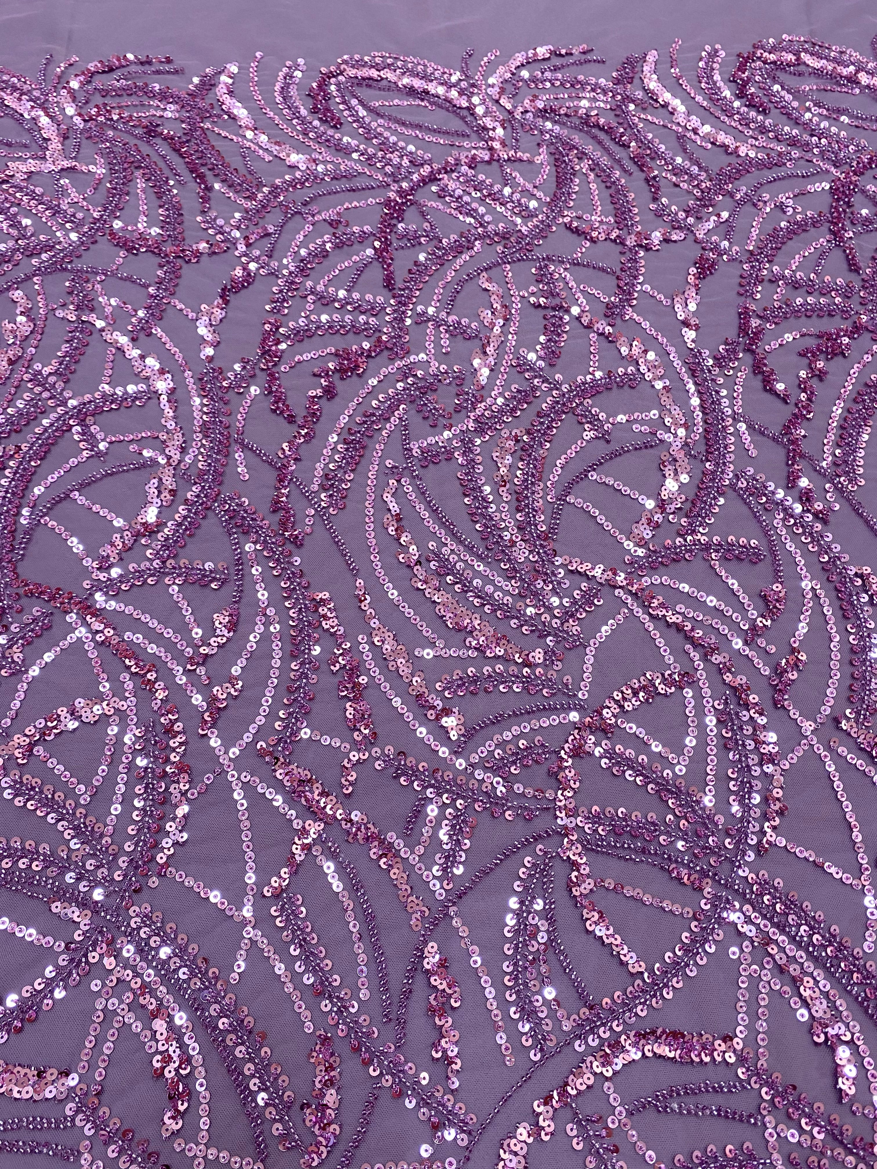 Dantela Couture Por, Lineáris és Levélmintás, Gyöngyökkel és Flitterekkel