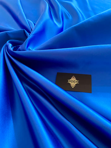 Tafta Fixa Premium Sidefata Albastru Royal
