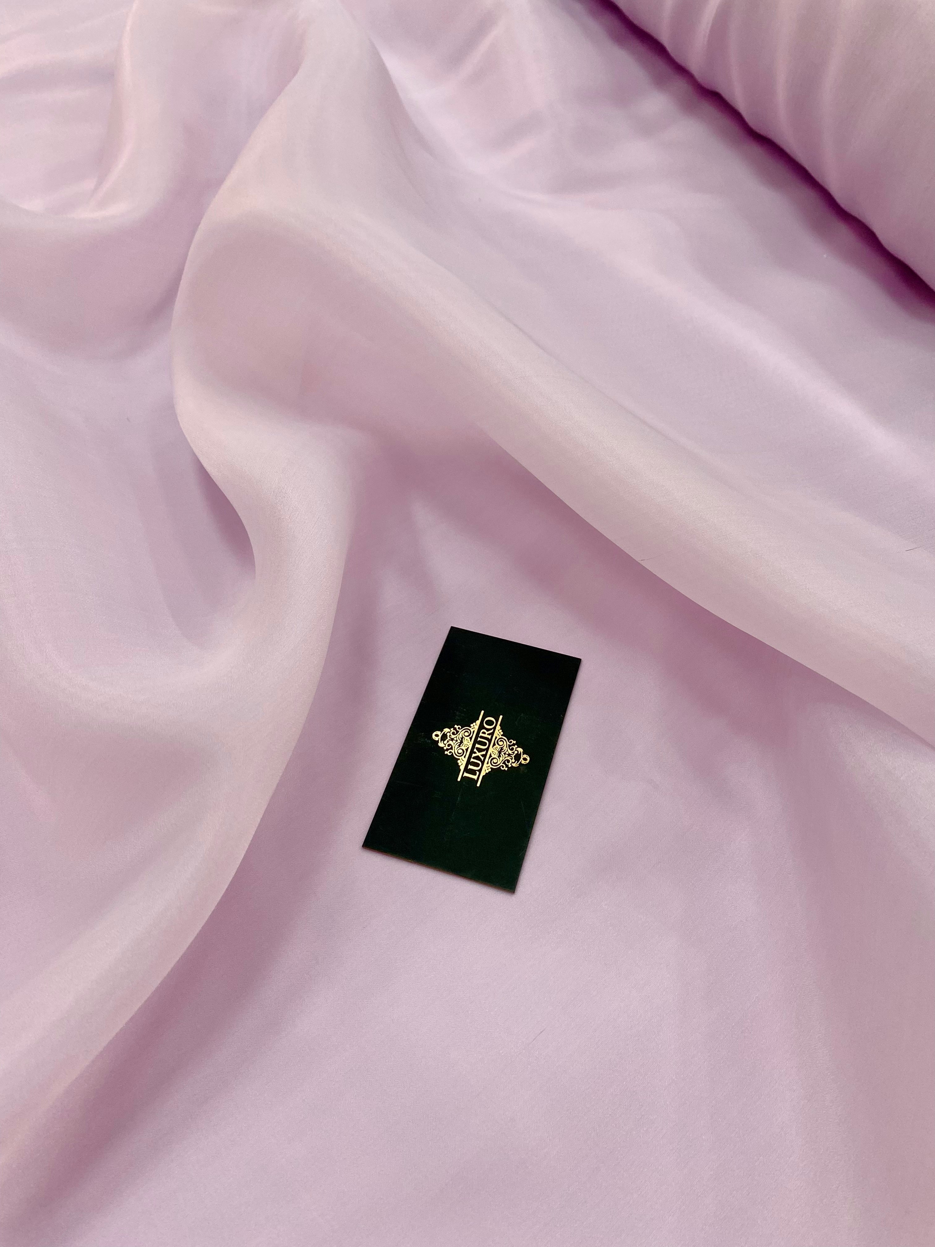 Organza Gyöngyházfényű Világos Levendula - 3 m Szélesség