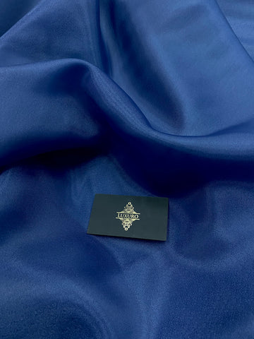 Organza Sidefata Bleumarin -  3 m Latime