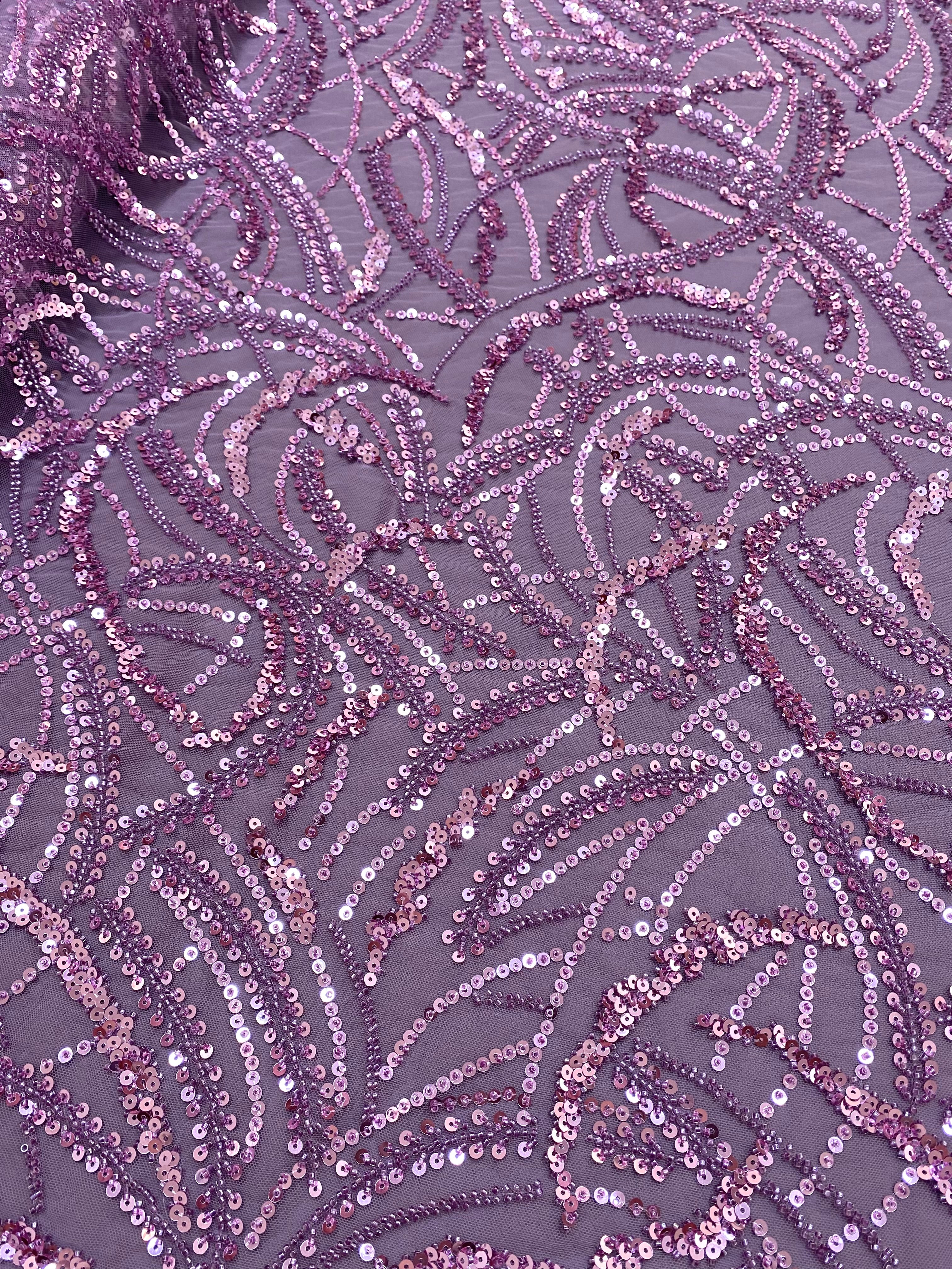 Dantela Couture Por, Lineáris és Levélmintás, Gyöngyökkel és Flitterekkel