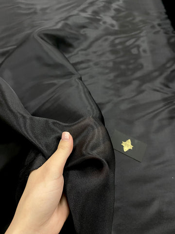 Organza Sidefata Neagra -  3 m Latime