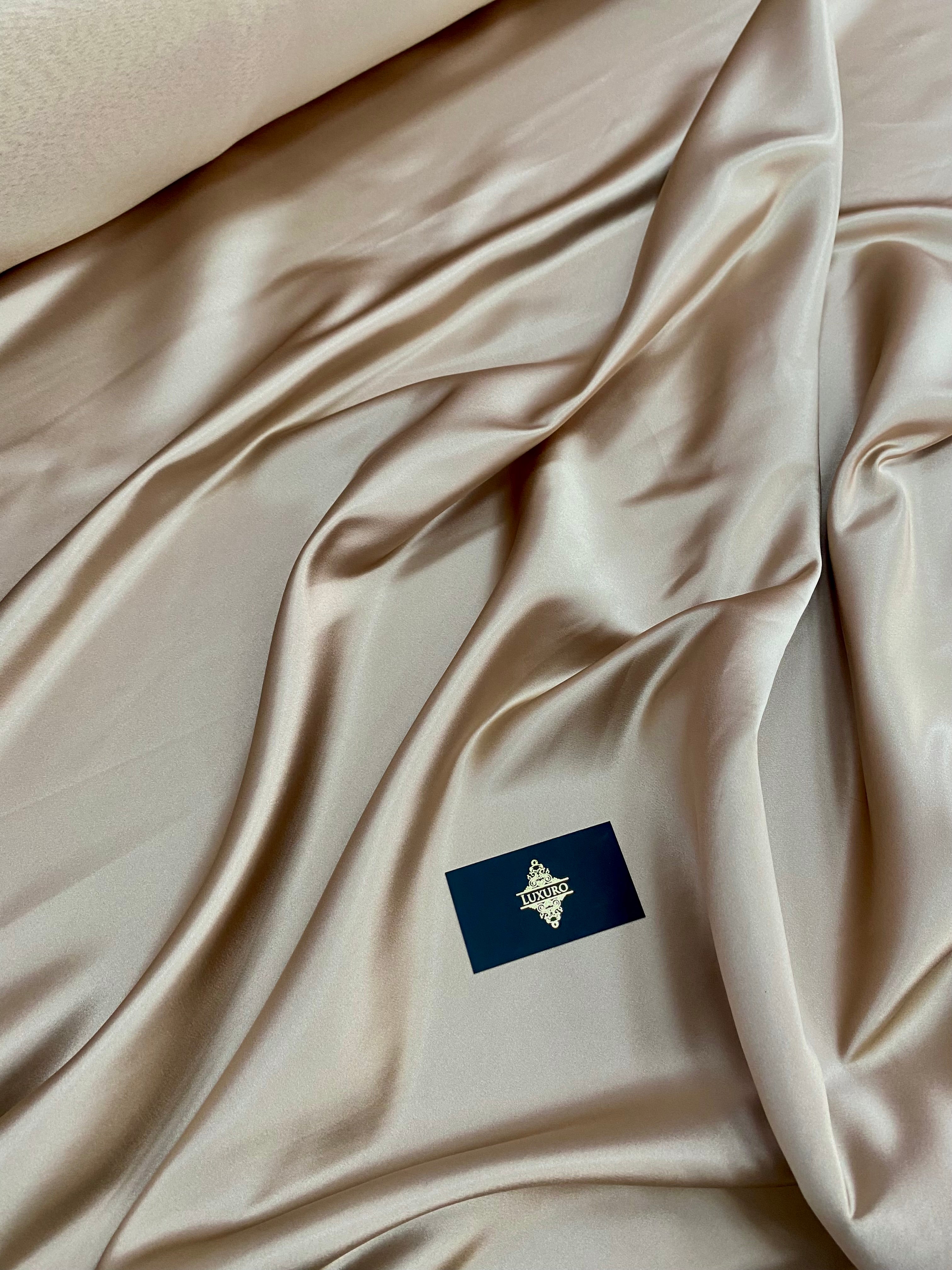 Tafta Fixa Premium Sidefata Nude Inchis