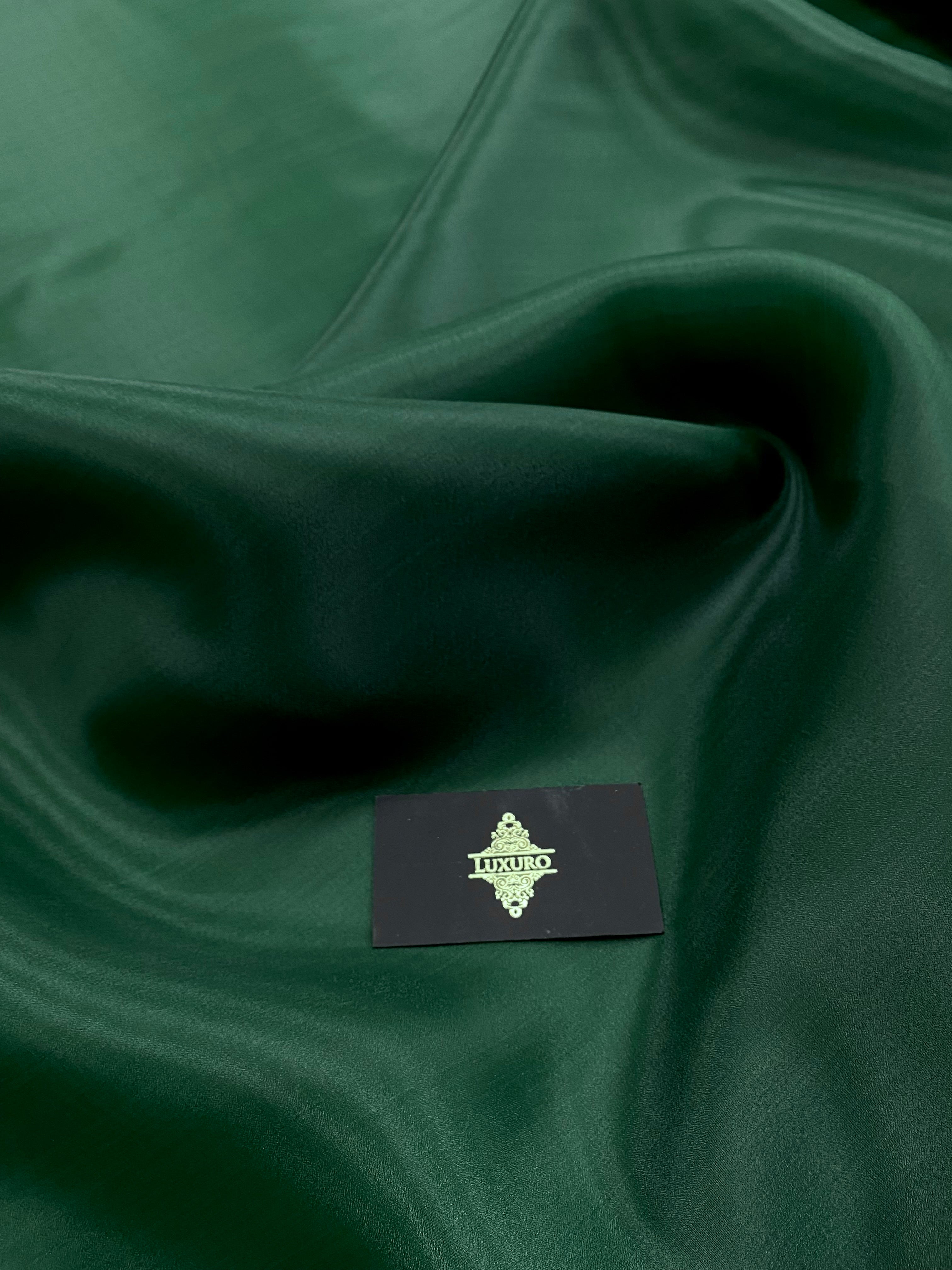 Sötétzöld gyöngyház organza - 3 m szélesség