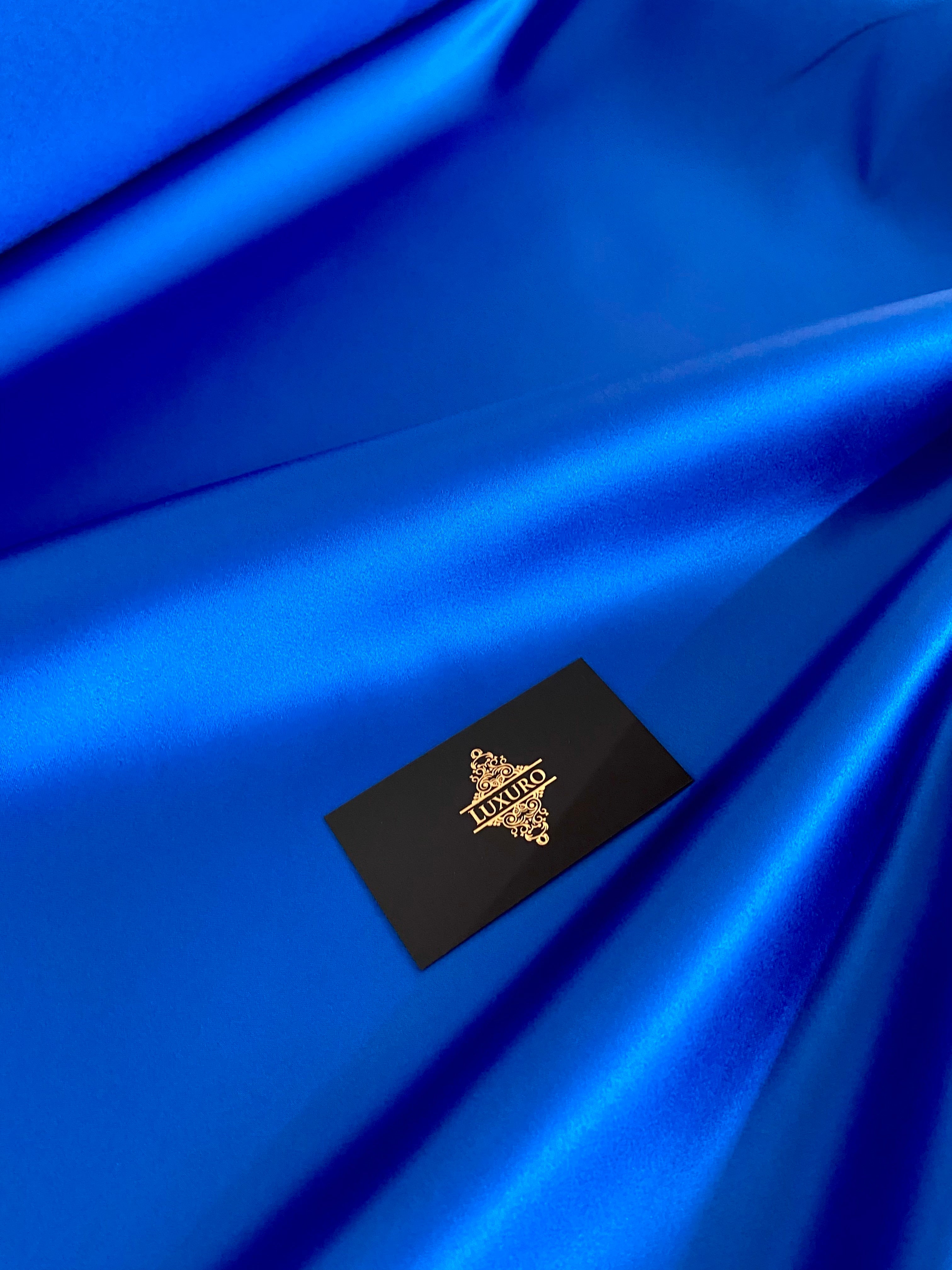 Tafta Fixa Premium Sidefata Albastru Royal