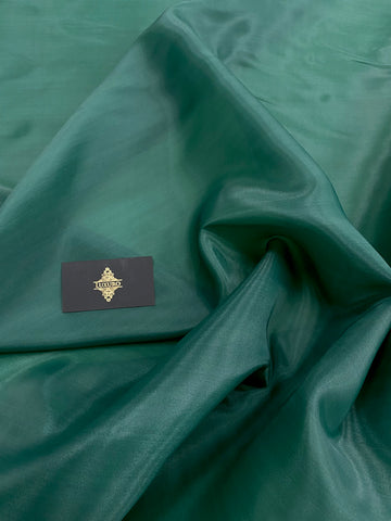 Organza Sidefata Verde Smarald -  3 m Latime