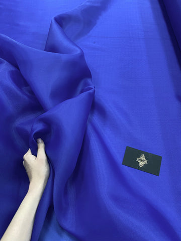 Organza gyöngyházkék királykék - 3 m szélesség