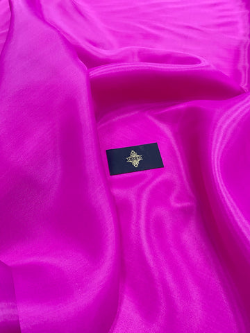 Organza gyöngyházfényű fukszia - 3 m széles