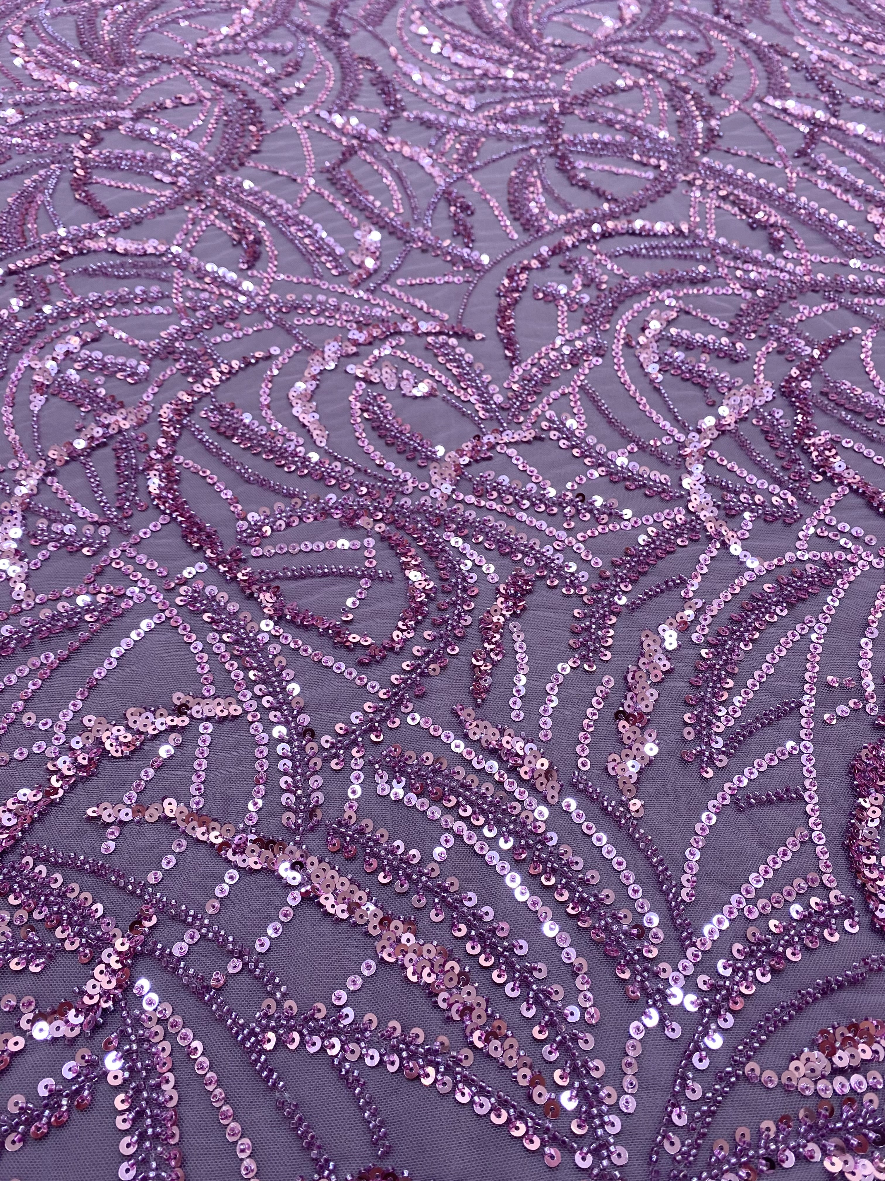 Dantela Couture Por, Lineáris és Levélmintás, Gyöngyökkel és Flitterekkel