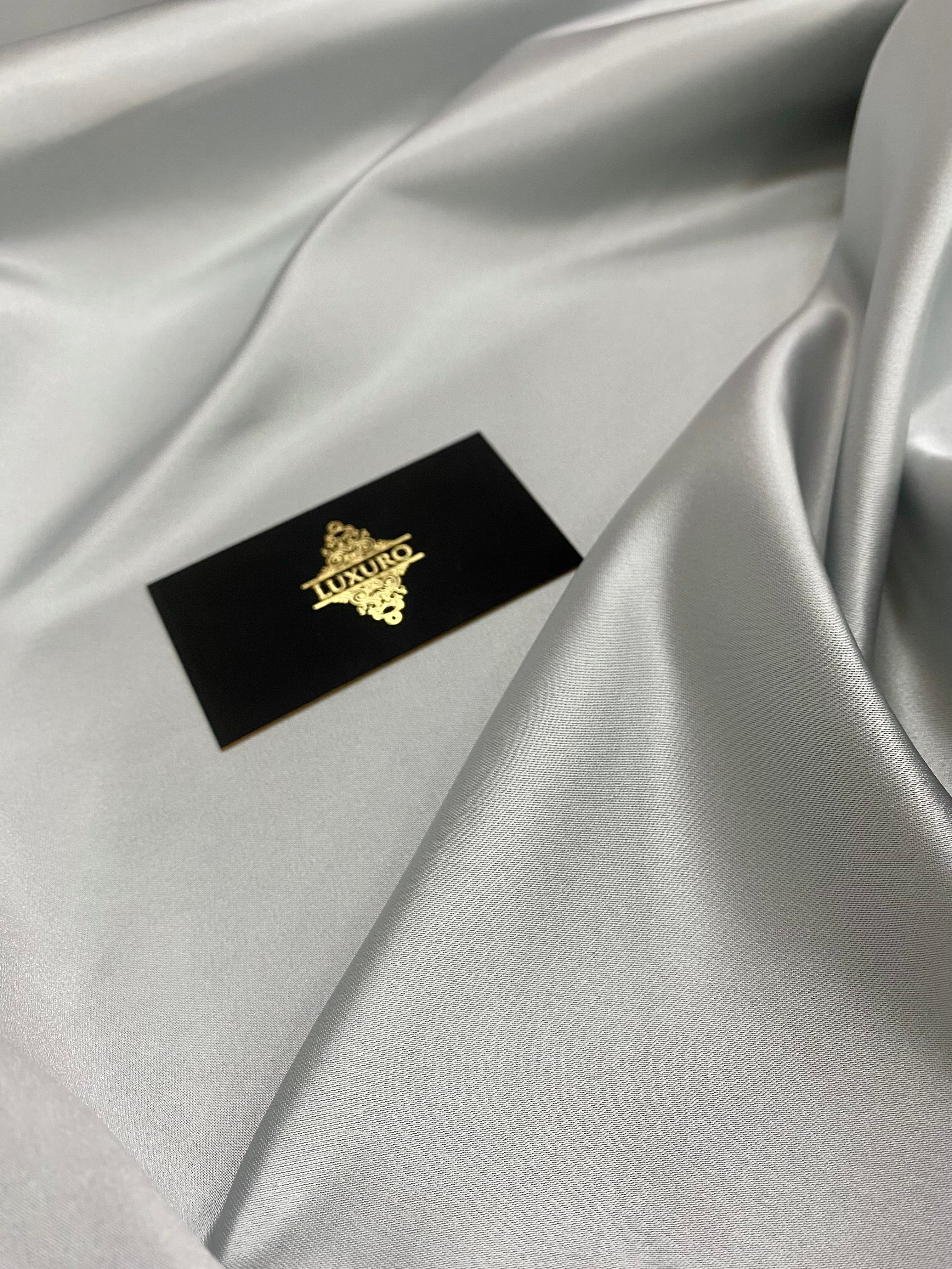 Tafta Fixa Premium Sidefata Argintie