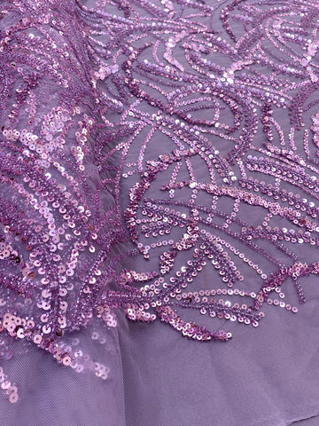 Dantela Couture Por, Lineáris és Levélmintás, Gyöngyökkel és Flitterekkel