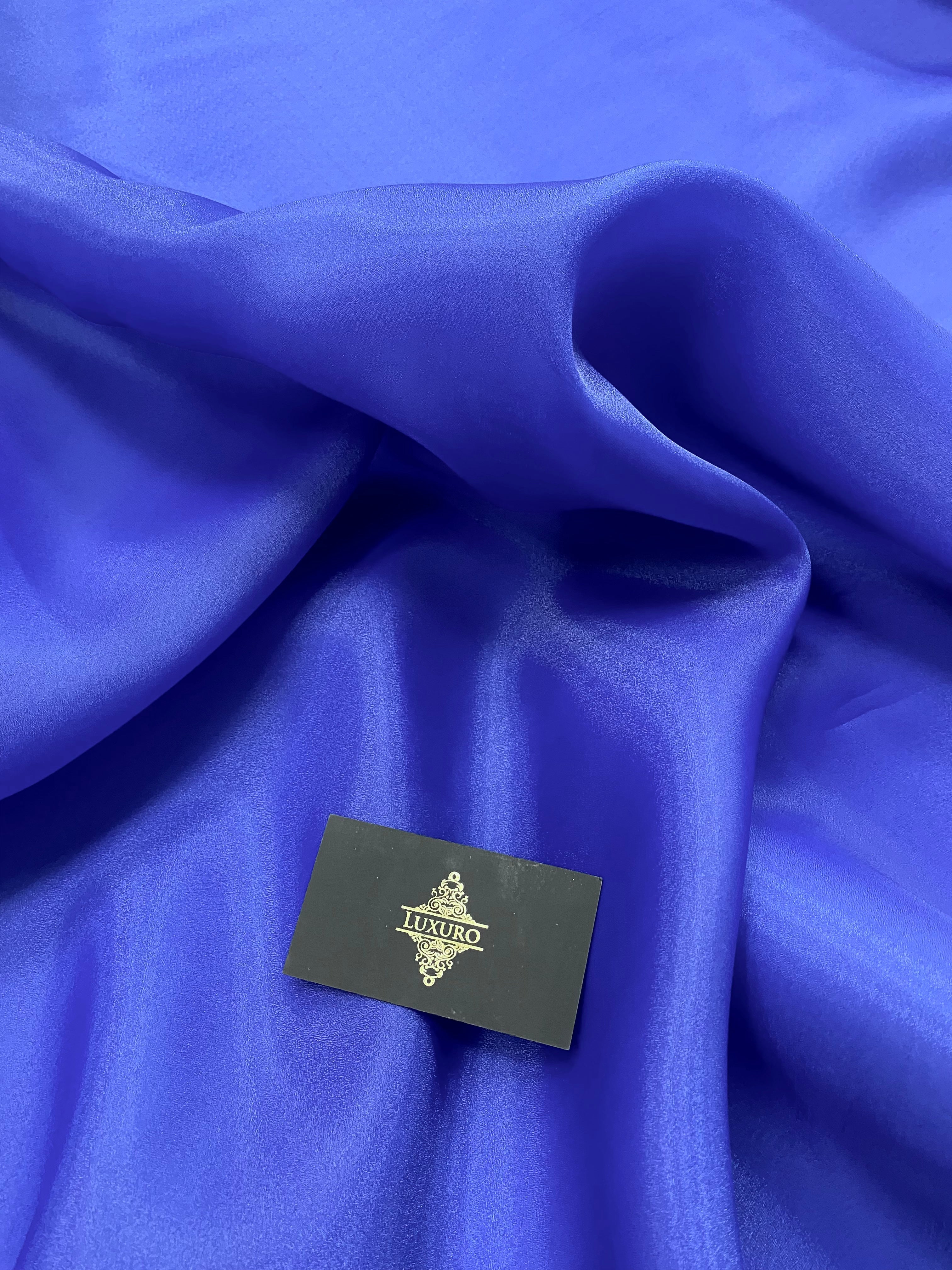 Organza gyöngyházkék királykék - 3 m szélesség